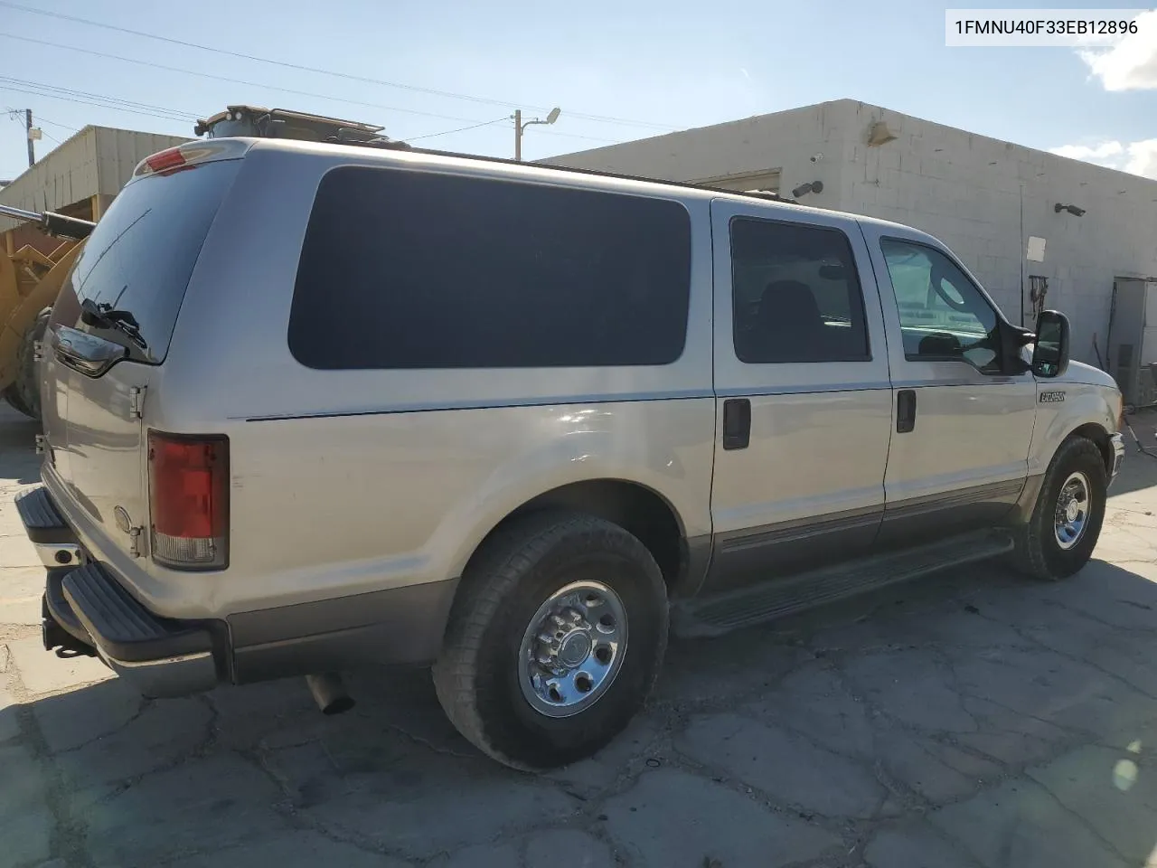 2003 Ford Excursion Xlt VIN: 1FMNU40F33EB12896 Lot: 71783984