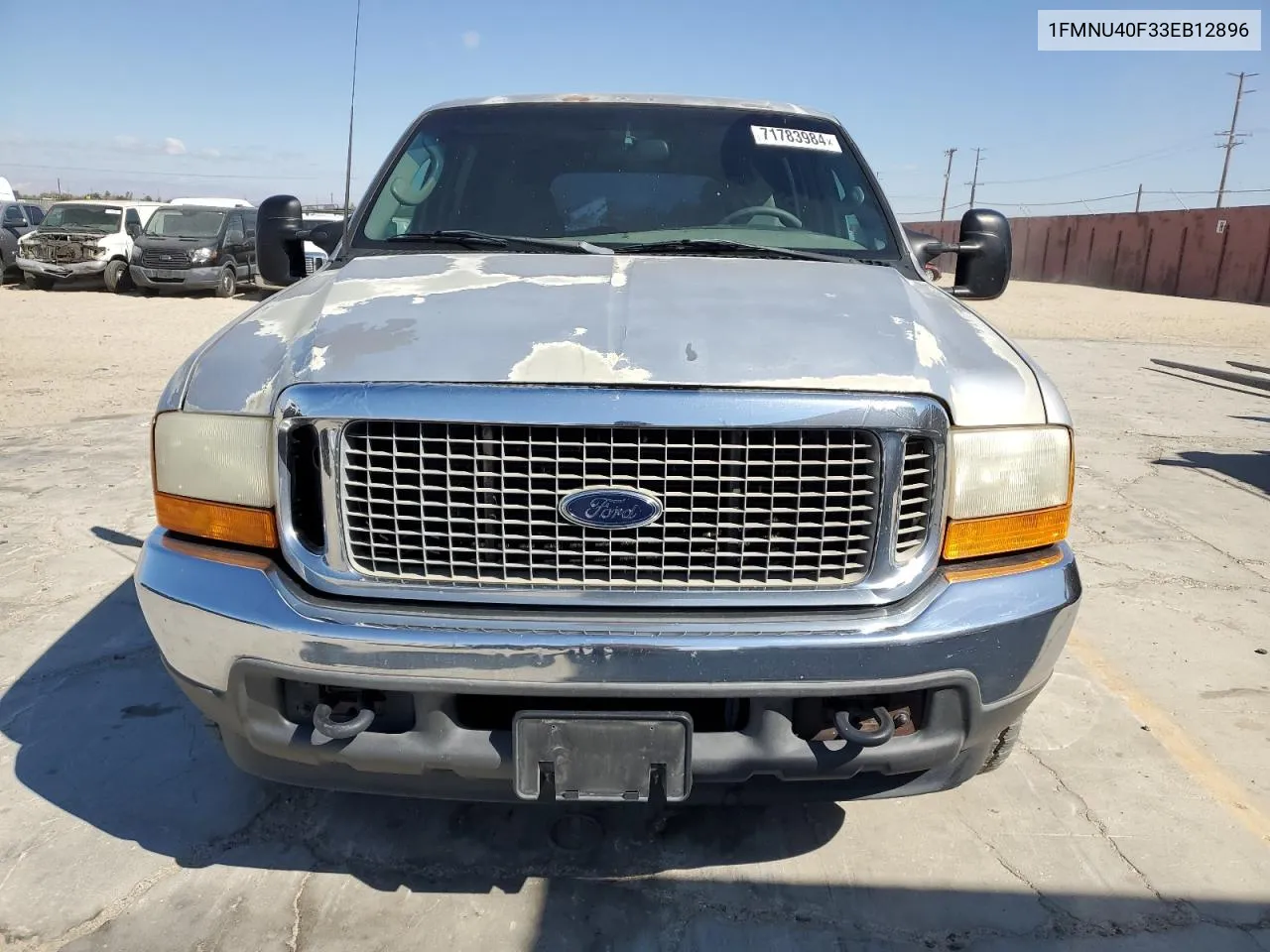 2003 Ford Excursion Xlt VIN: 1FMNU40F33EB12896 Lot: 71783984