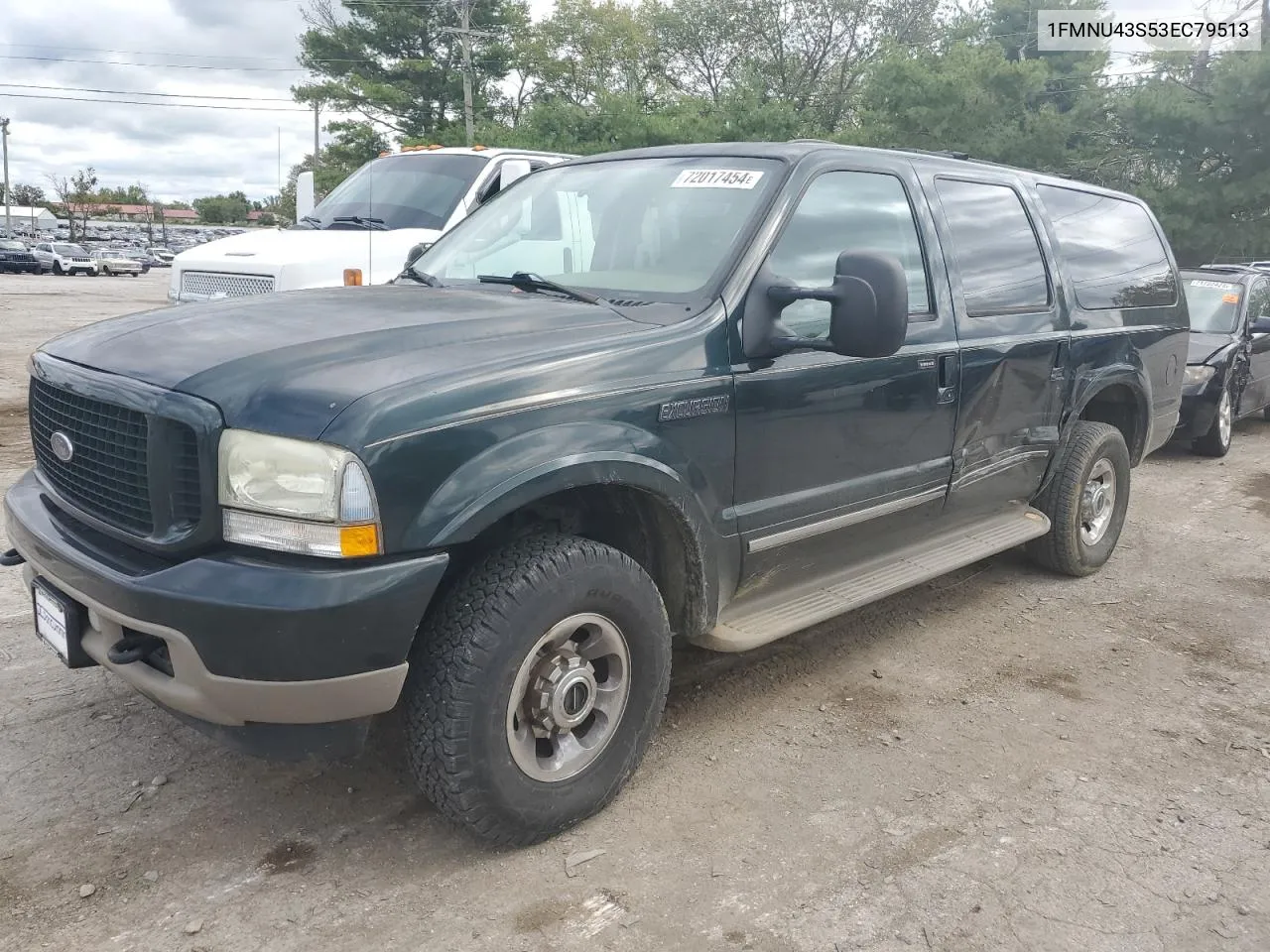 2003 Ford Excursion Limited VIN: 1FMNU43S53EC79513 Lot: 72017454