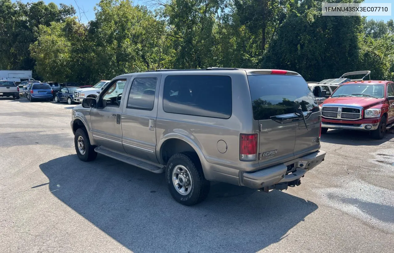 2003 Ford Excursion Limited VIN: 1FMNU43SX3EC07710 Lot: 72577214