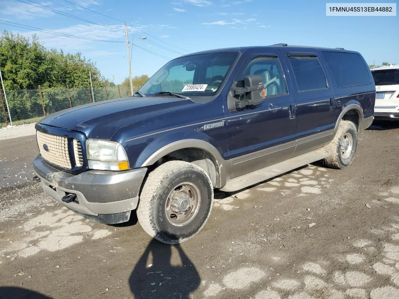 2003 Ford Excursion Eddie Bauer VIN: 1FMNU45S13EB44882 Lot: 72880424