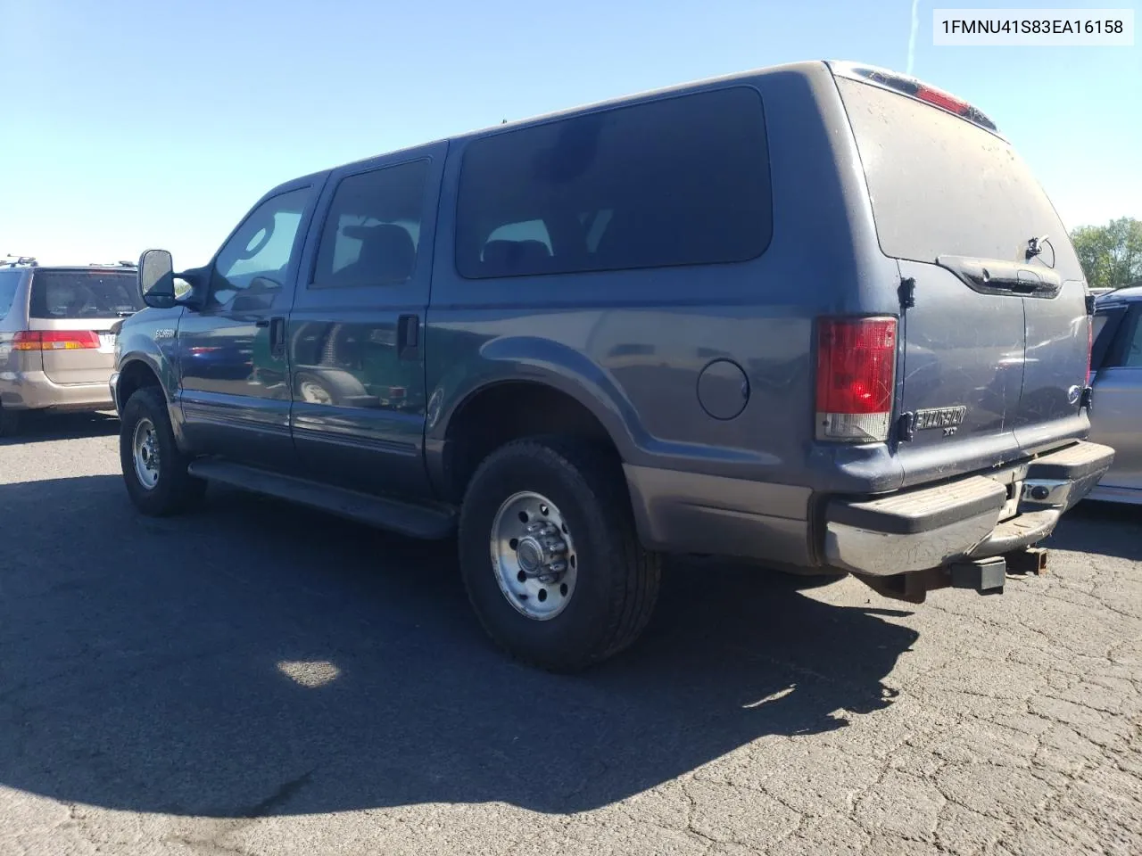 2003 Ford Excursion Xlt VIN: 1FMNU41S83EA16158 Lot: 73062414