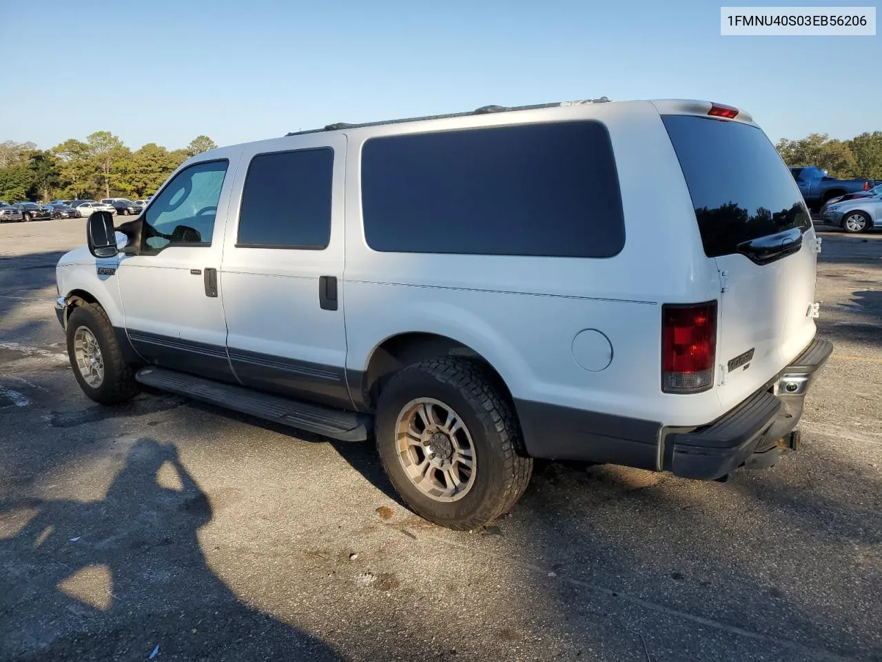 2003 Ford Excursion Xlt VIN: 1FMNU40S03EB56206 Lot: 77910794