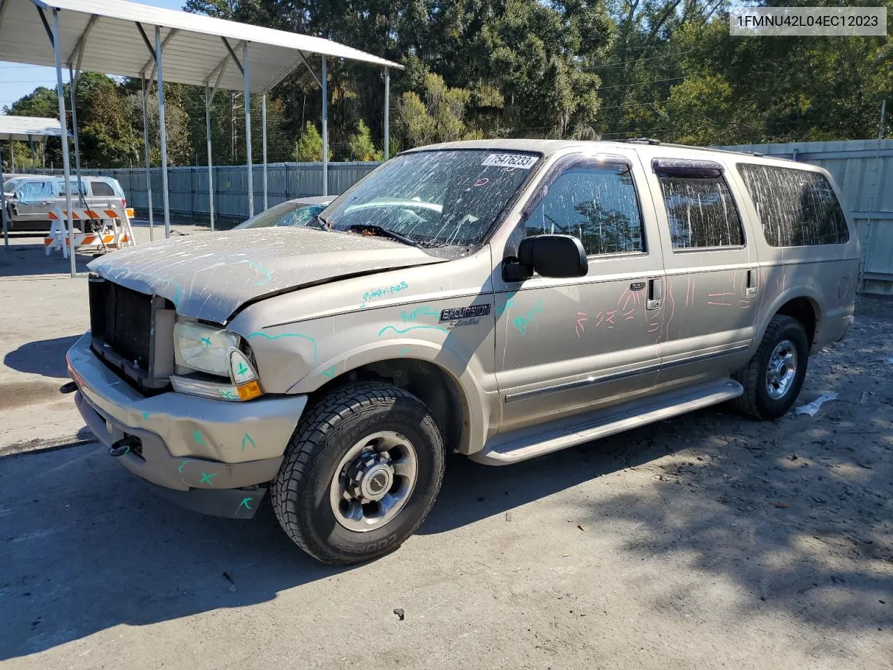 2004 Ford Excursion Limited VIN: 1FMNU42L04EC12023 Lot: 75476233