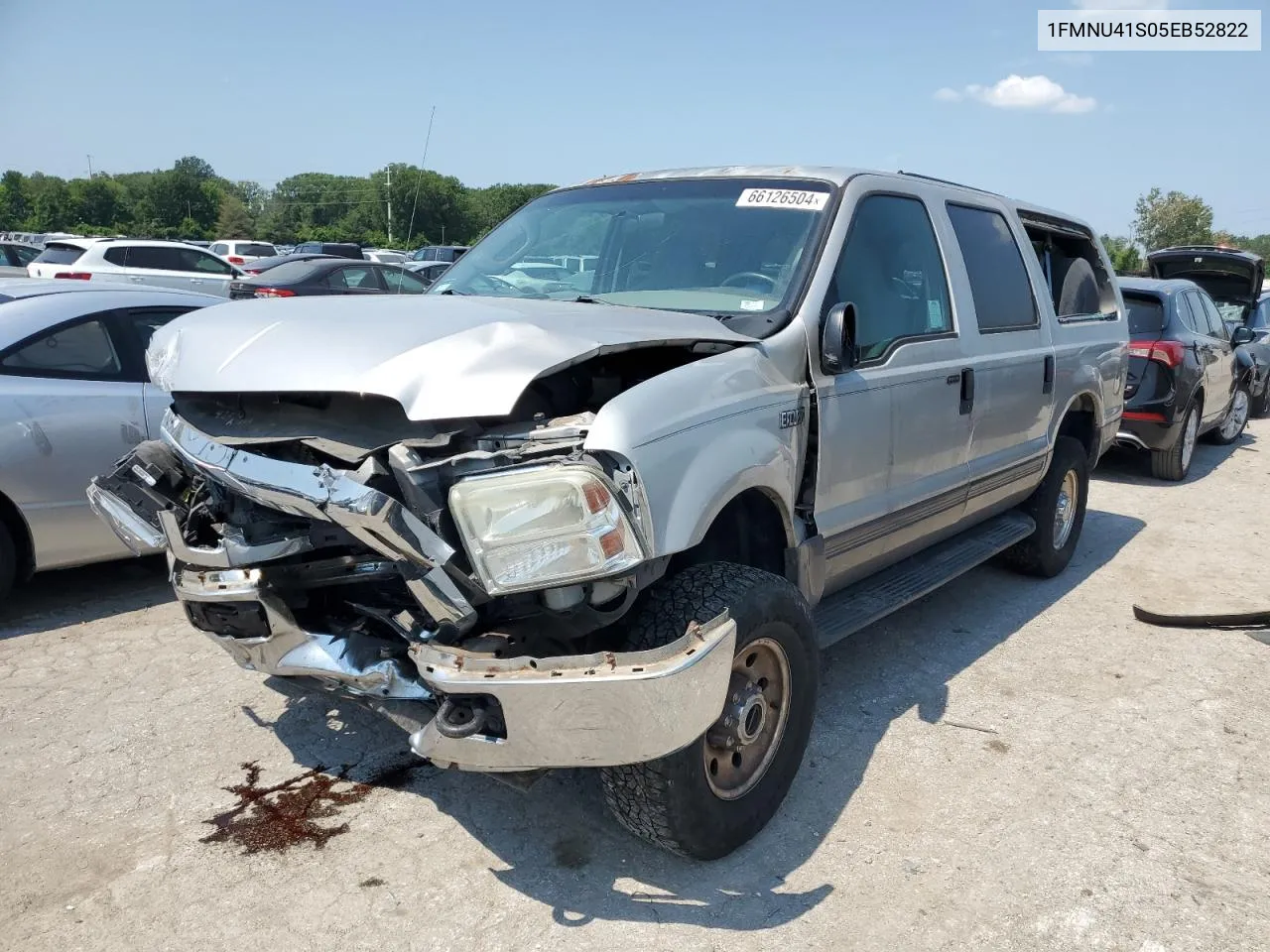 2005 Ford Excursion Xlt VIN: 1FMNU41S05EB52822 Lot: 66126504