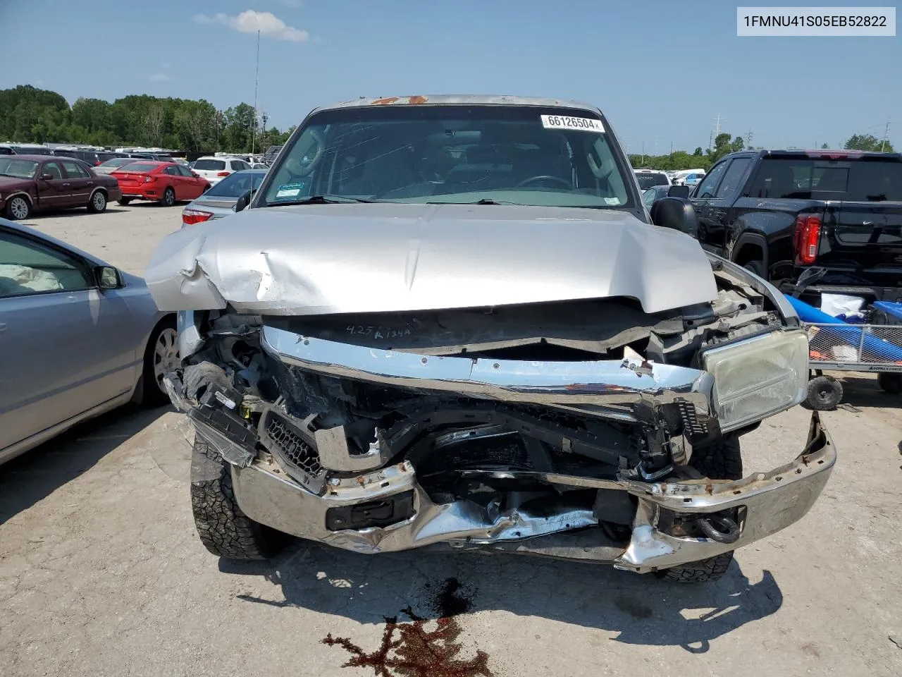 2005 Ford Excursion Xlt VIN: 1FMNU41S05EB52822 Lot: 66126504