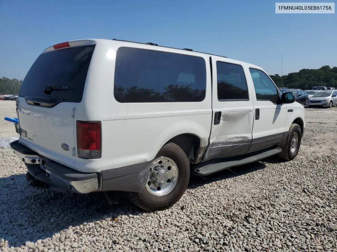 2005 Ford Excursion Xlt VIN: 1FMNU40L05EB61756 Lot: 72593484