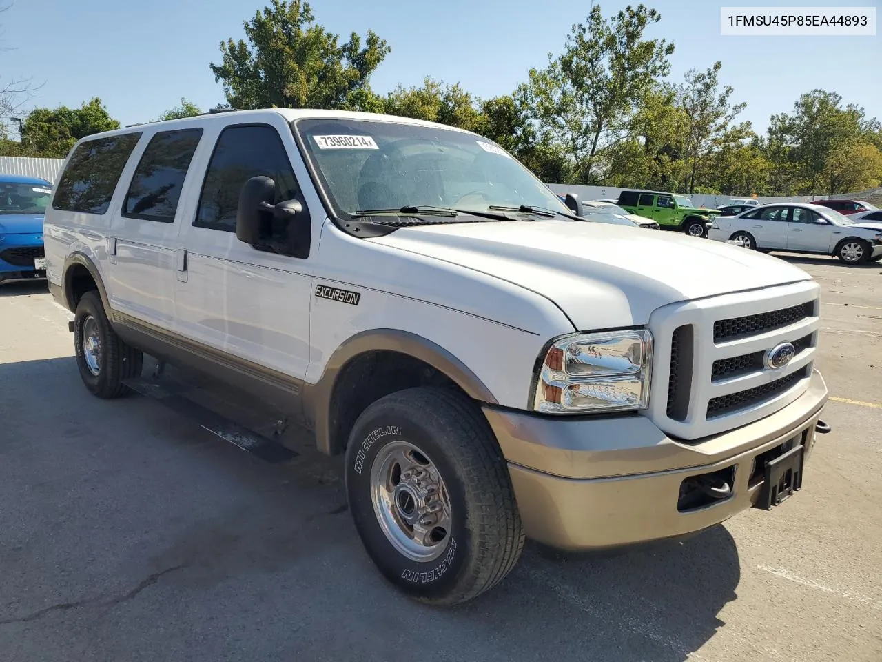 2005 Ford Excursion Eddie Bauer VIN: 1FMSU45P85EA44893 Lot: 73960214