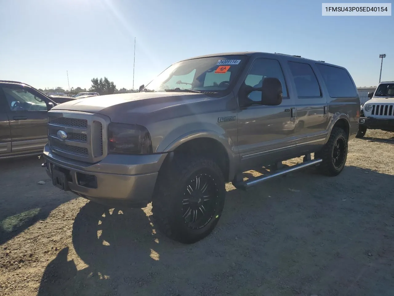 2005 Ford Excursion Limited VIN: 1FMSU43P05ED40154 Lot: 74309114