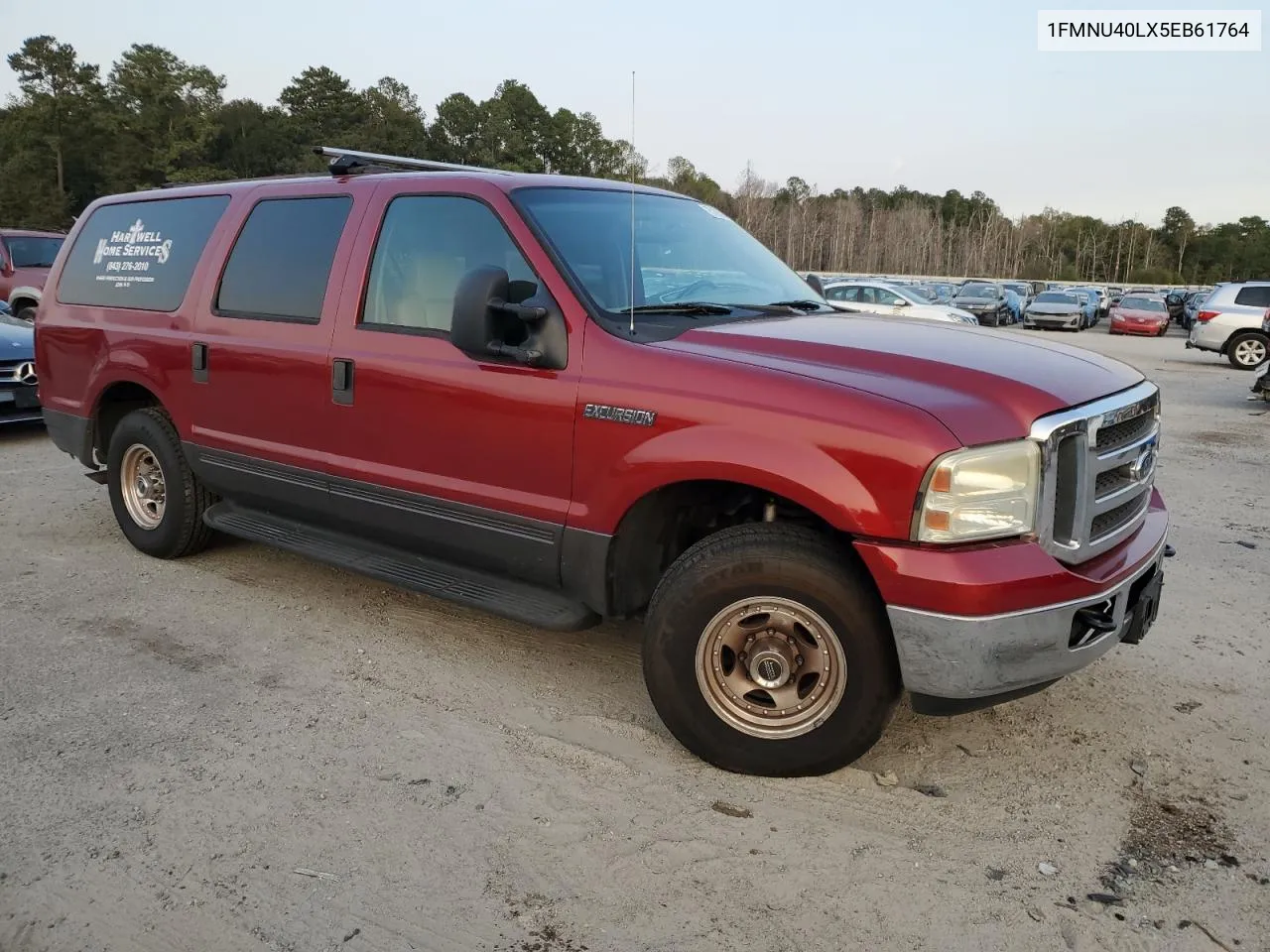 2005 Ford Excursion Xlt VIN: 1FMNU40LX5EB61764 Lot: 75188594