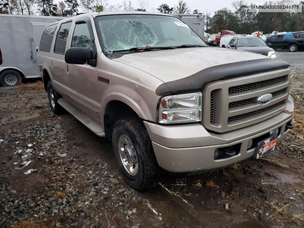 2005 Ford Excursion Limited VIN: 1FMNU43S05ED46778 Lot: 79294304