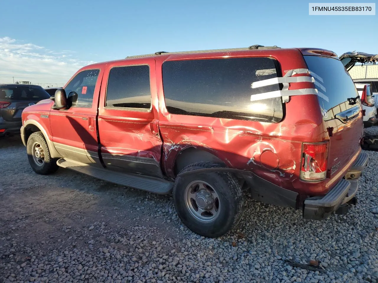 2005 Ford Excursion Eddie Bauer VIN: 1FMNU45S35EB83170 Lot: 82927913