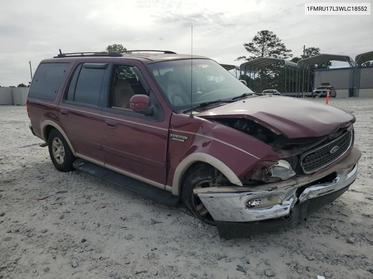 1998 Ford Expedition VIN: 1FMRU17L3WLC18552 Lot: 70644254