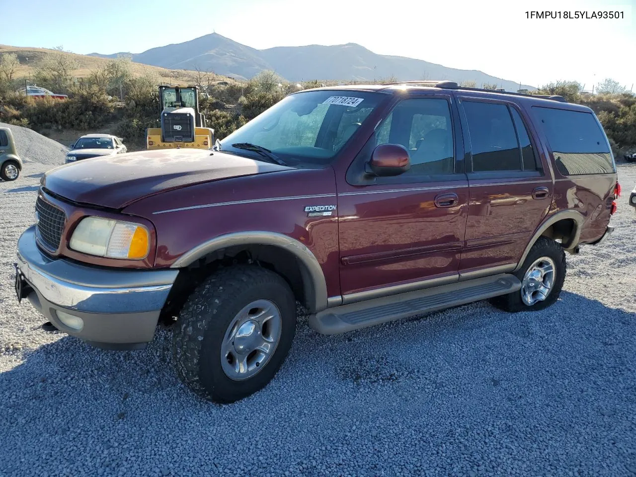 2000 Ford Expedition Eddie Bauer VIN: 1FMPU18L5YLA93501 Lot: 70718724