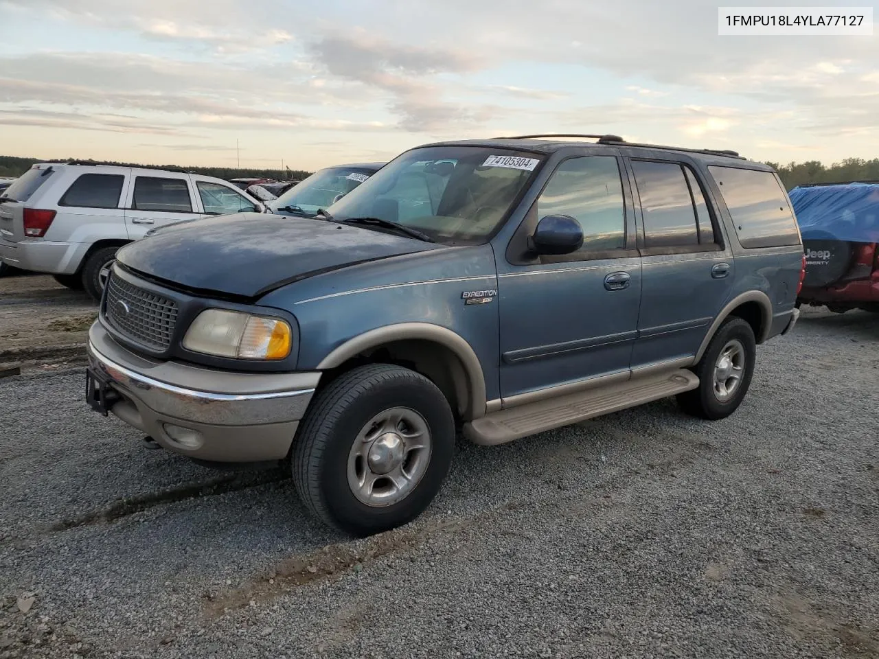 2000 Ford Expedition Eddie Bauer VIN: 1FMPU18L4YLA77127 Lot: 74105304