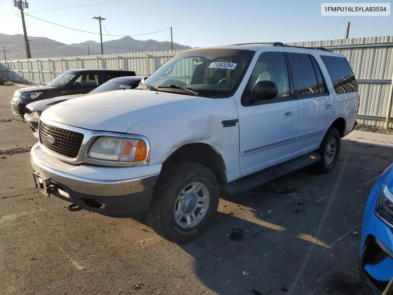 2000 Ford Expedition Xlt VIN: 1FMPU16L5YLA83554 Lot: 74983294