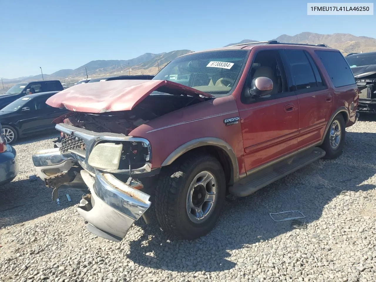 2001 Ford Expedition Eddie Bauer VIN: 1FMEU17L41LA46250 Lot: 67388384