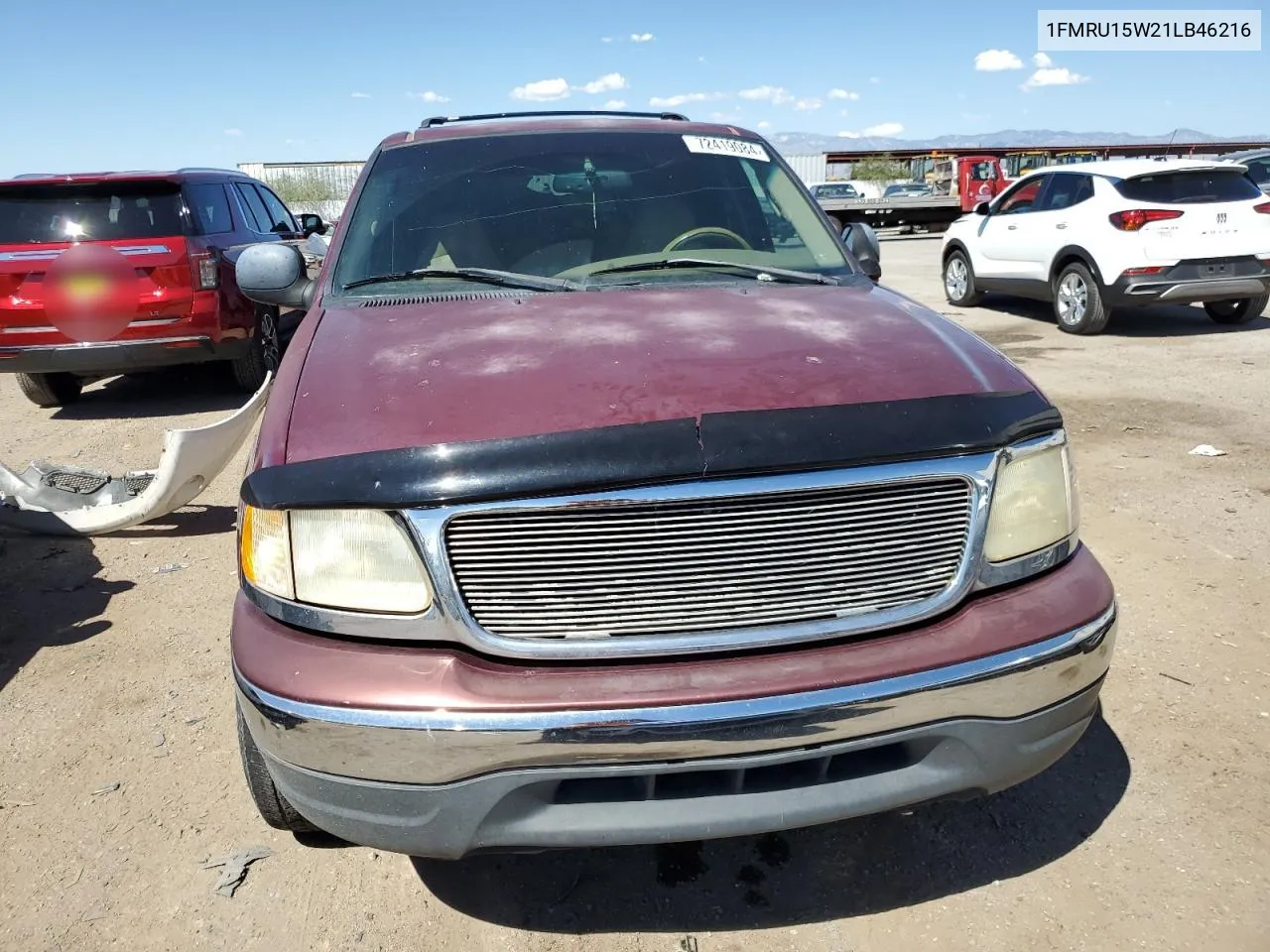 2001 Ford Expedition Xlt VIN: 1FMRU15W21LB46216 Lot: 72419084