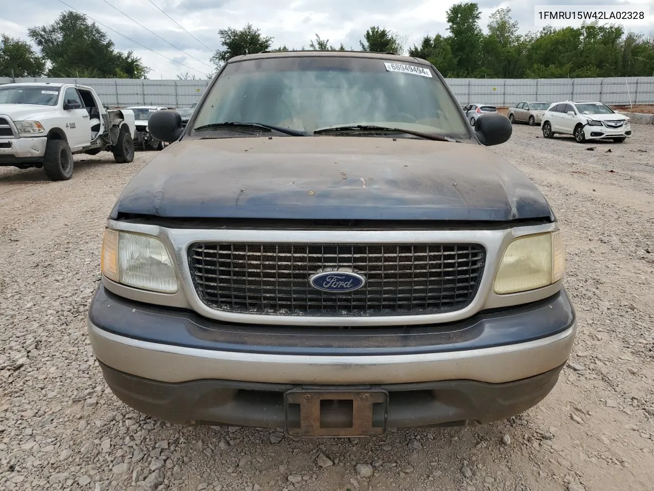 2002 Ford Expedition Xlt VIN: 1FMRU15W42LA02328 Lot: 68949494