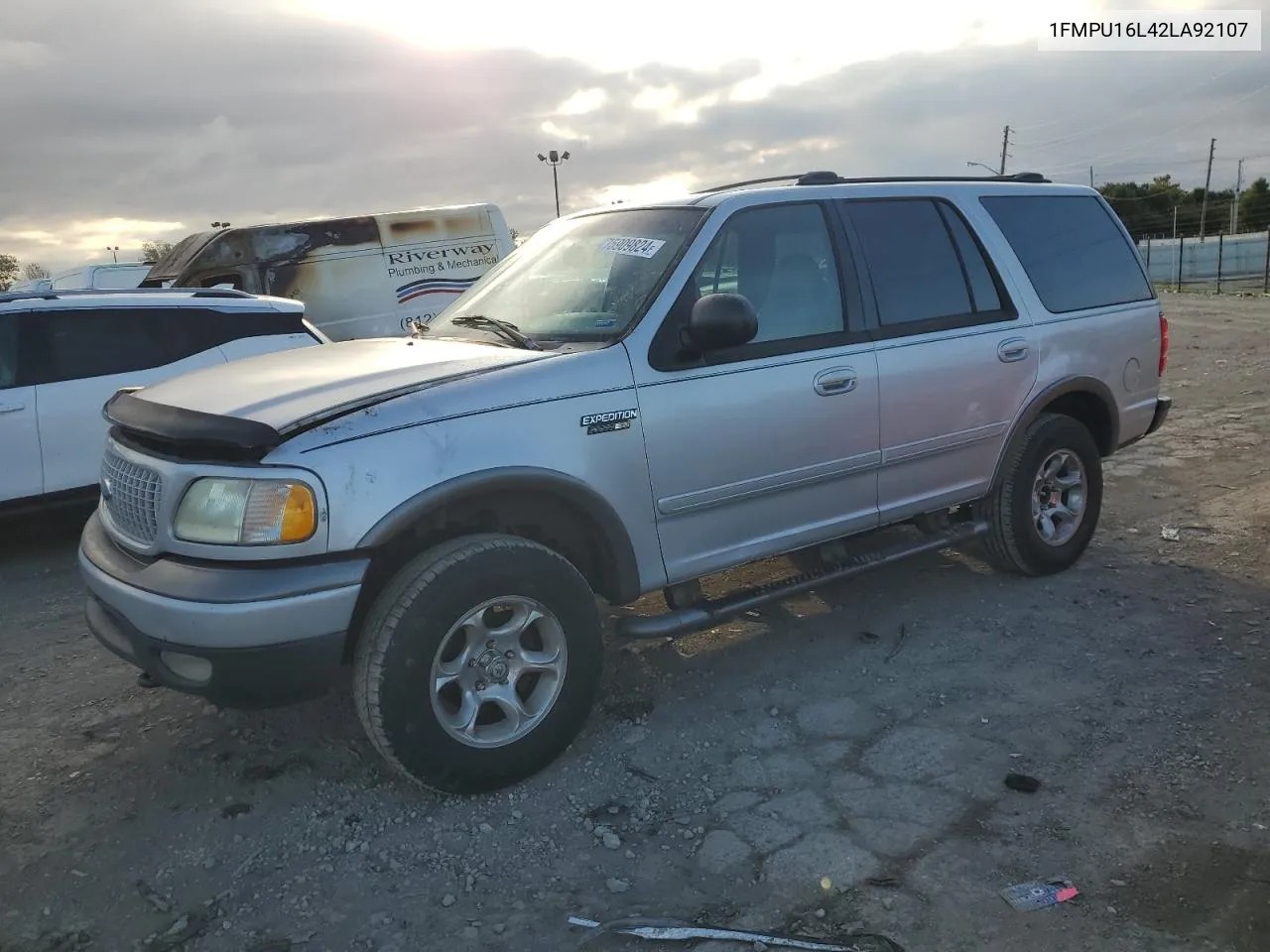 2002 Ford Expedition Xlt VIN: 1FMPU16L42LA92107 Lot: 75909824