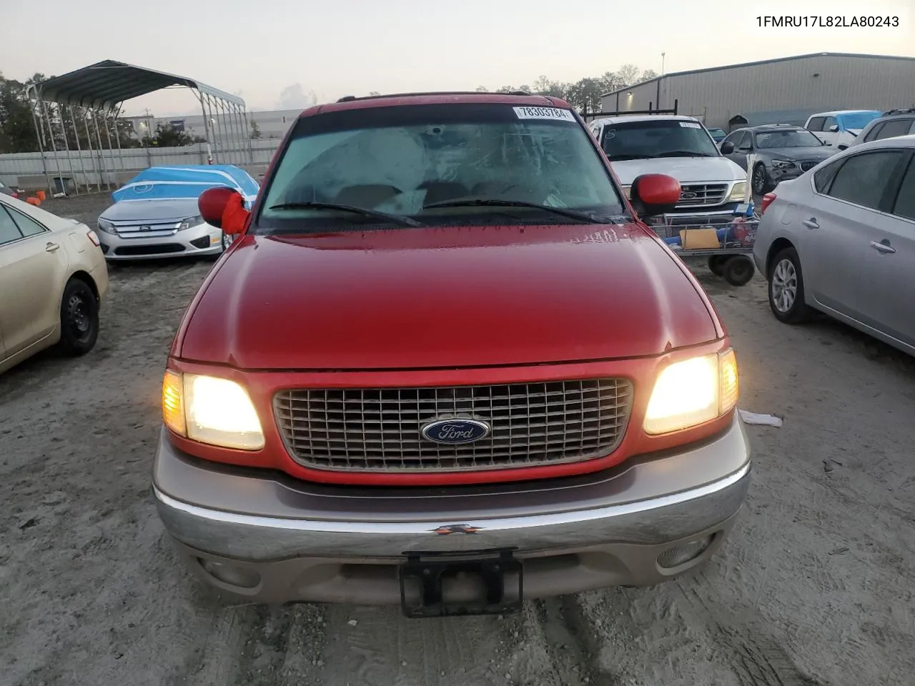 2002 Ford Expedition Eddie Bauer VIN: 1FMRU17L82LA80243 Lot: 78303784