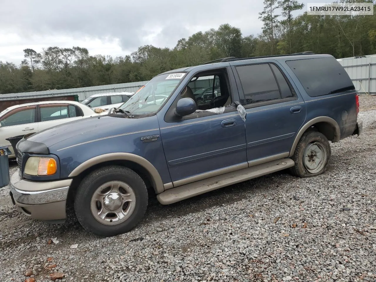 2002 Ford Expedition Eddie Bauer VIN: 1FMRU17W92LA23415 Lot: 79519044