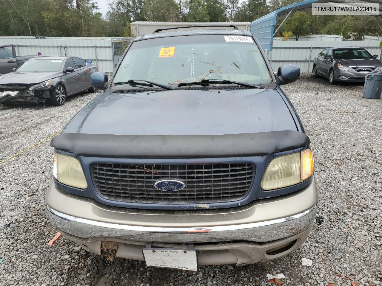 2002 Ford Expedition Eddie Bauer VIN: 1FMRU17W92LA23415 Lot: 79519044