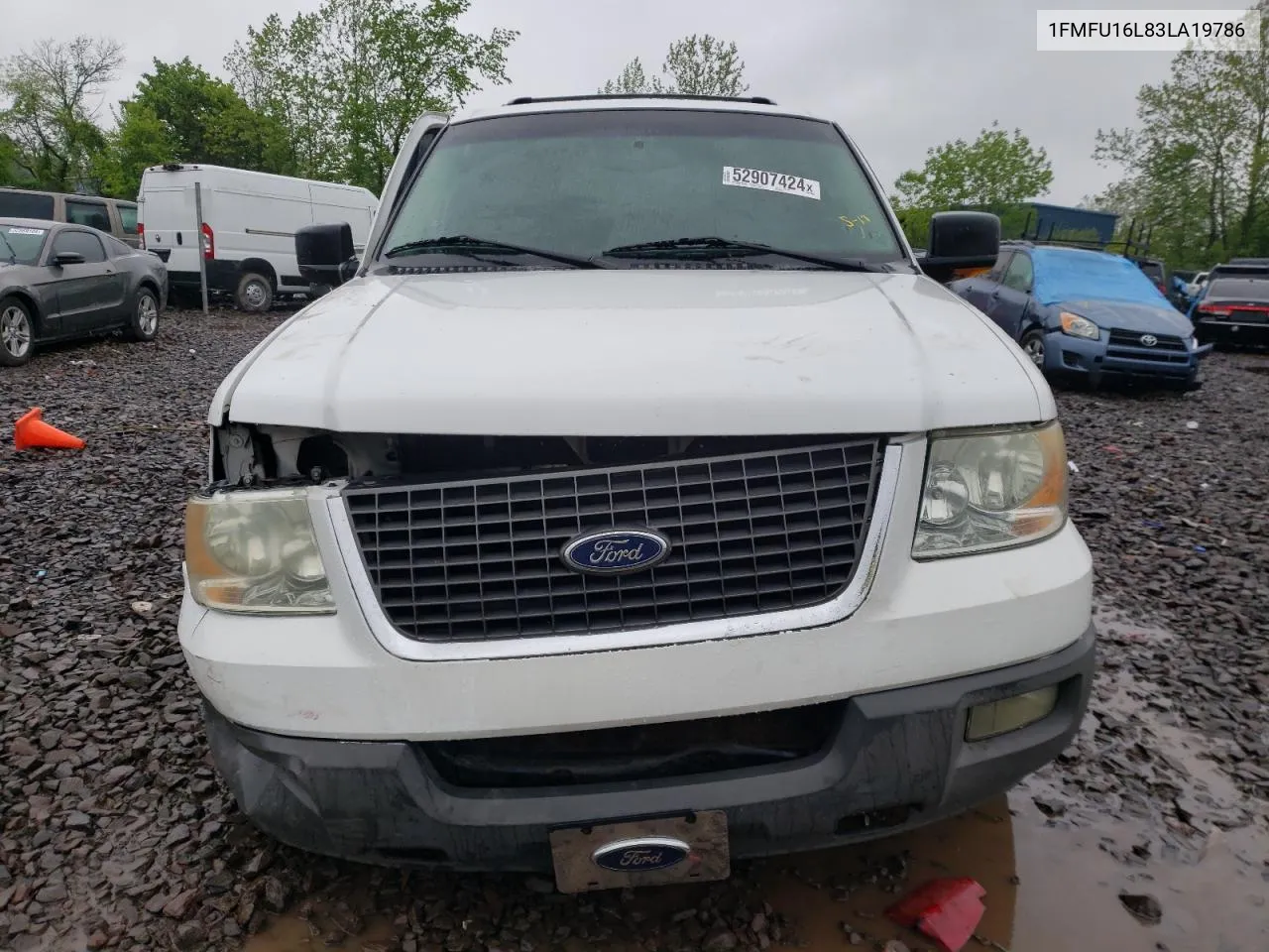 2003 Ford Expedition Xlt VIN: 1FMFU16L83LA19786 Lot: 52907424