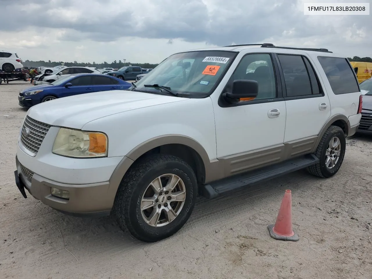 2003 Ford Expedition Eddie Bauer VIN: 1FMFU17L83LB20308 Lot: 66528884