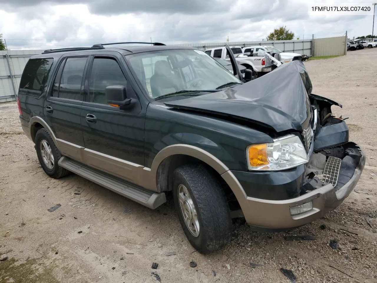 2003 Ford Expedition Eddie Bauer VIN: 1FMFU17LX3LC07420 Lot: 67688434