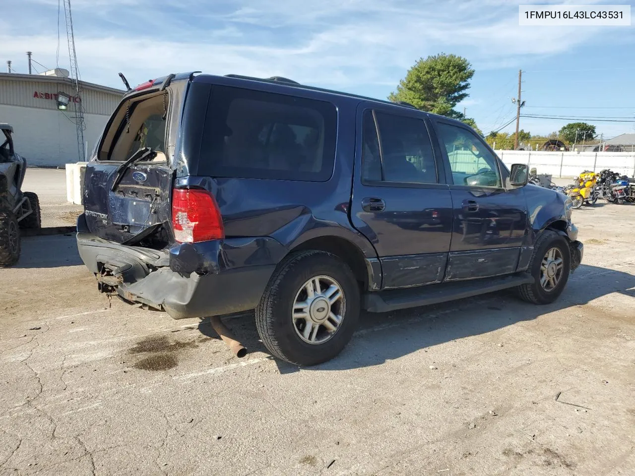 2003 Ford Expedition Xlt VIN: 1FMPU16L43LC43531 Lot: 72240684