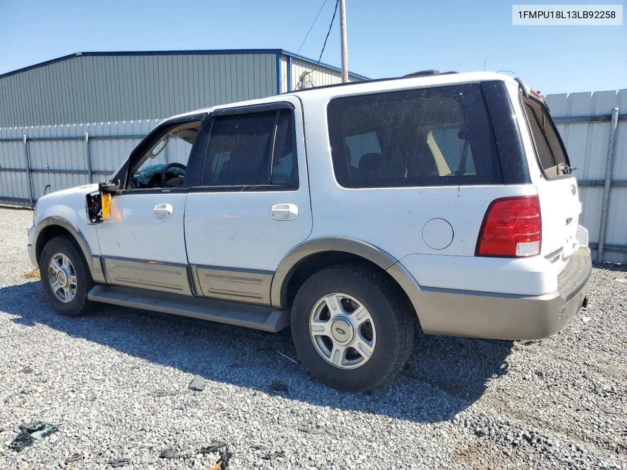 2003 Ford Expedition Eddie Bauer VIN: 1FMPU18L13LB92258 Lot: 74061104