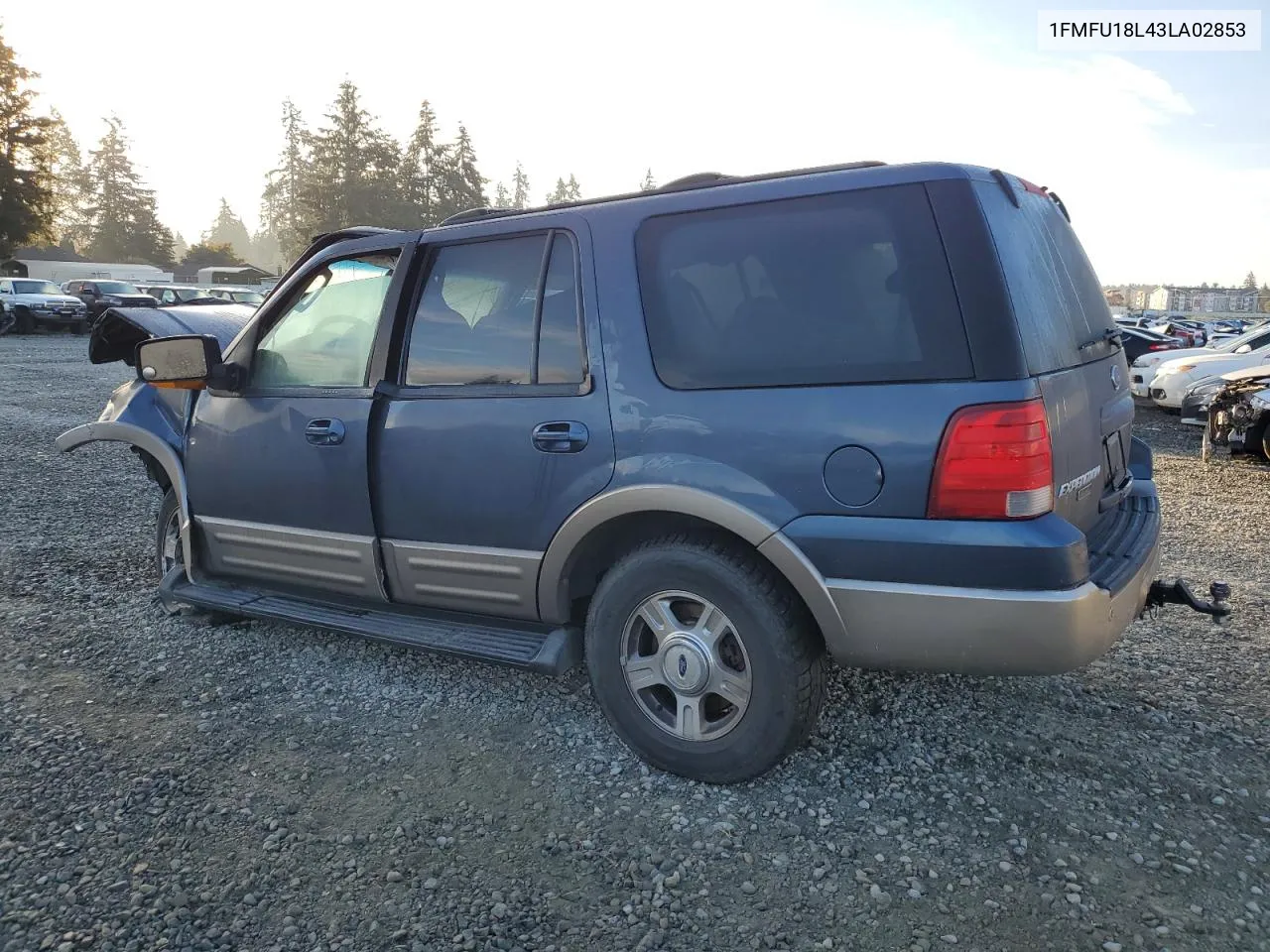 2003 Ford Expedition Eddie Bauer VIN: 1FMFU18L43LA02853 Lot: 75532154