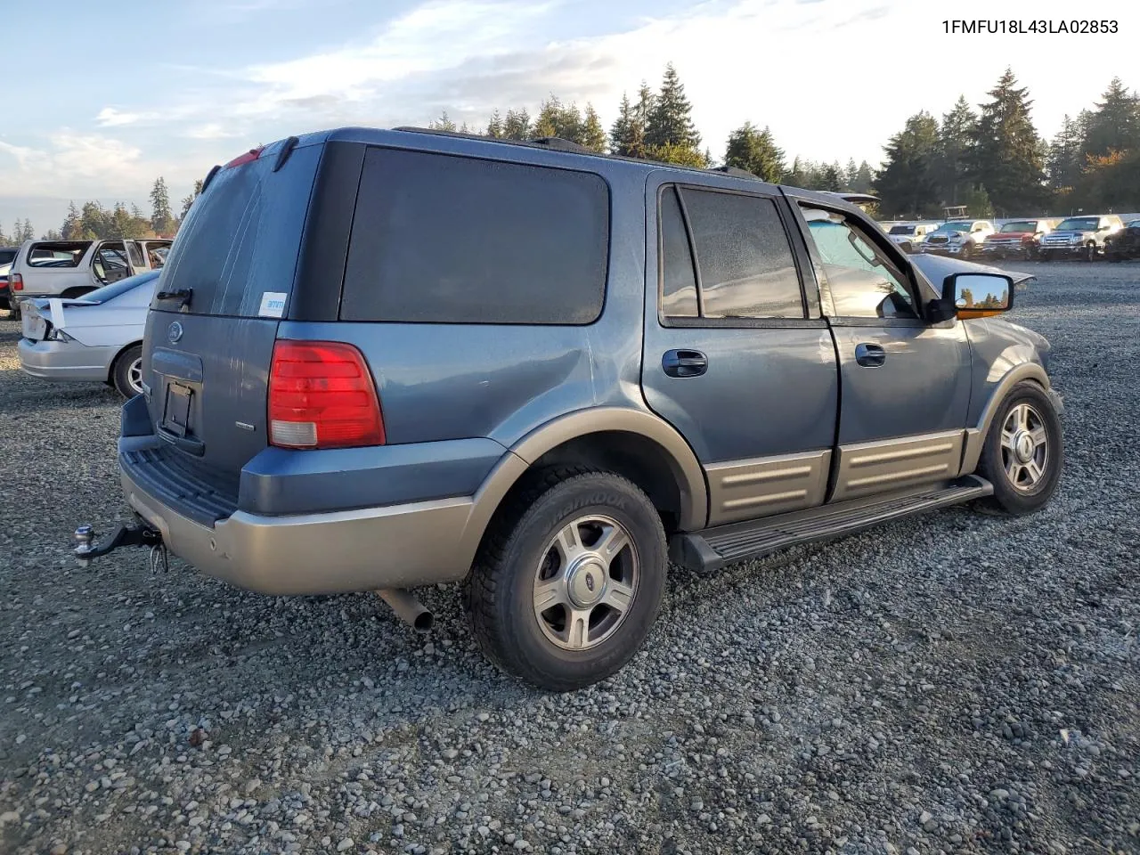 2003 Ford Expedition Eddie Bauer VIN: 1FMFU18L43LA02853 Lot: 75532154