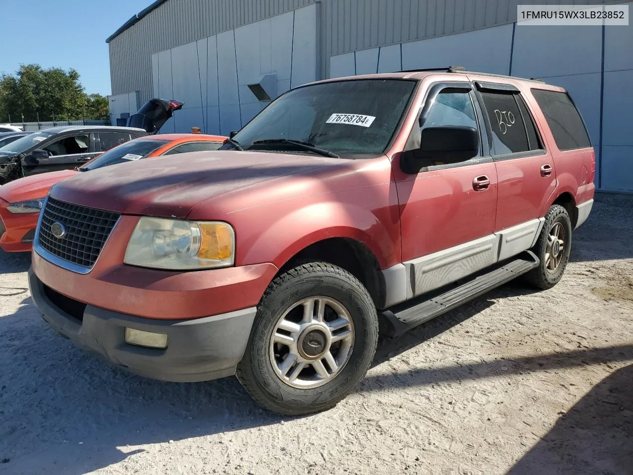 2003 Ford Expedition Xlt VIN: 1FMRU15WX3LB23852 Lot: 76758784