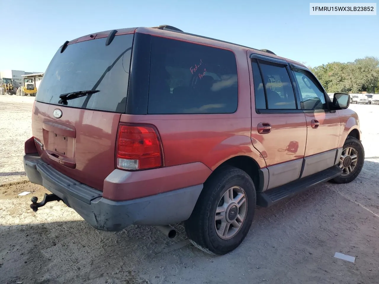 2003 Ford Expedition Xlt VIN: 1FMRU15WX3LB23852 Lot: 76758784