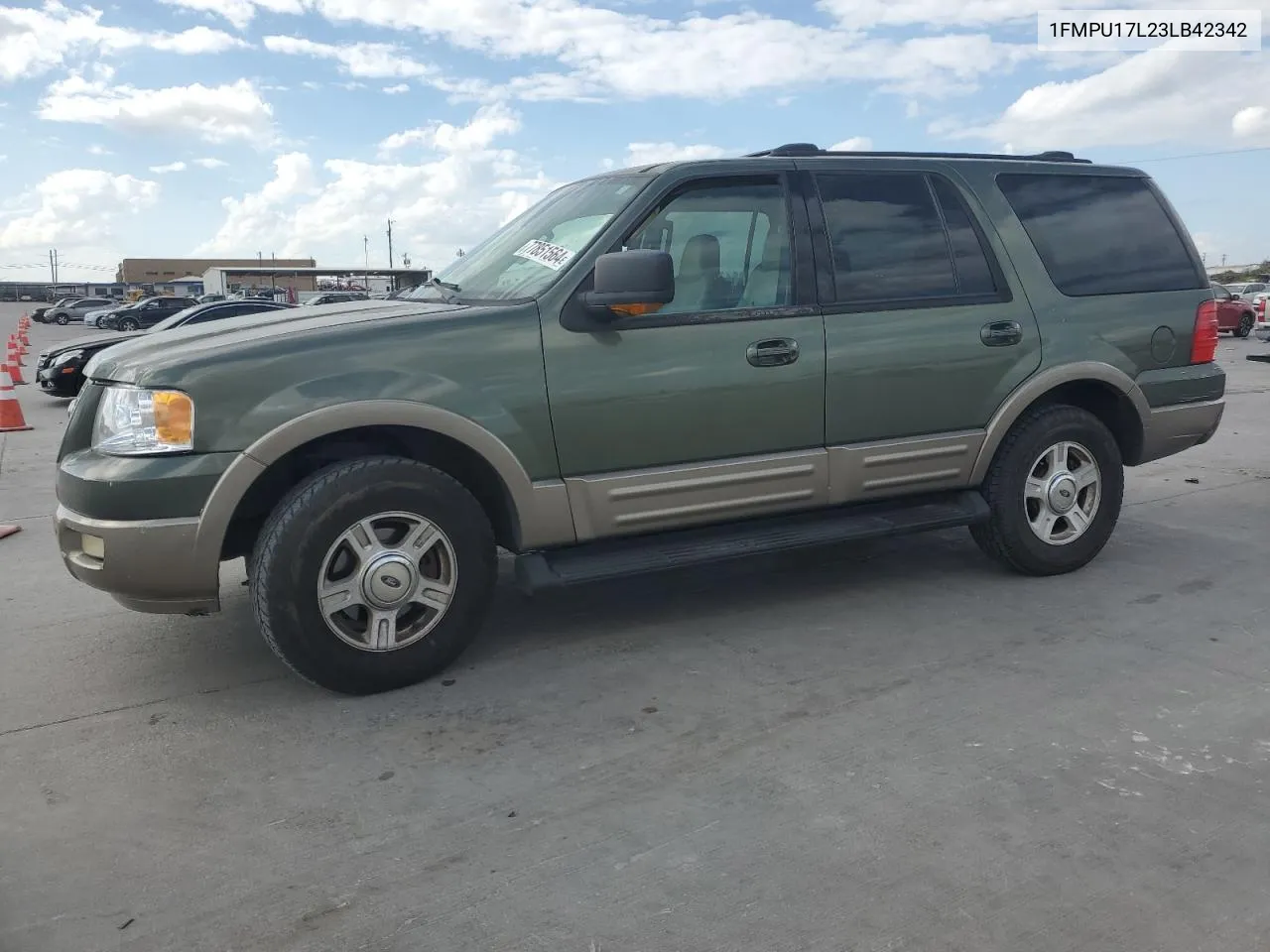 2003 Ford Expedition Eddie Bauer VIN: 1FMPU17L23LB42342 Lot: 77851564