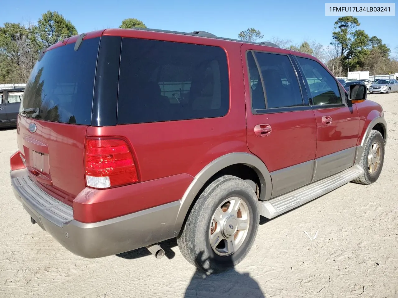 2004 Ford Expedition Eddie Bauer VIN: 1FMFU17L34LB03241 Lot: 42512453