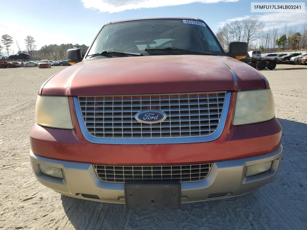 2004 Ford Expedition Eddie Bauer VIN: 1FMFU17L34LB03241 Lot: 42512453