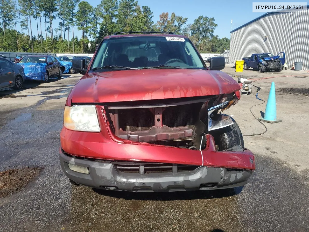 1FMPU16L34LB47651 2004 Ford Expedition Xlt