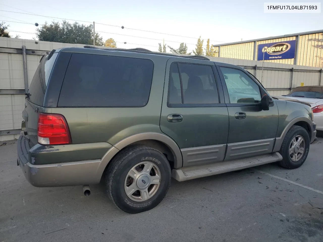 2004 Ford Expedition Eddie Bauer VIN: 1FMFU17L04LB71593 Lot: 77037754