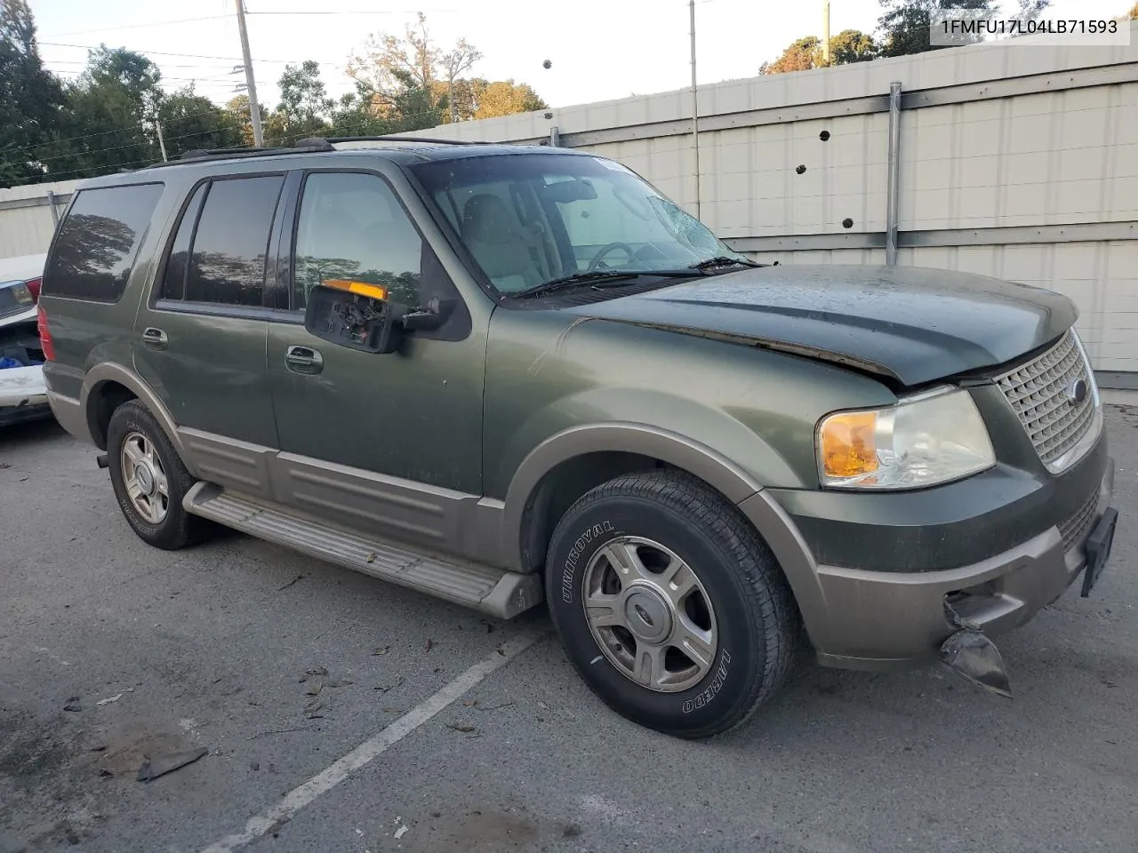 2004 Ford Expedition Eddie Bauer VIN: 1FMFU17L04LB71593 Lot: 77037754