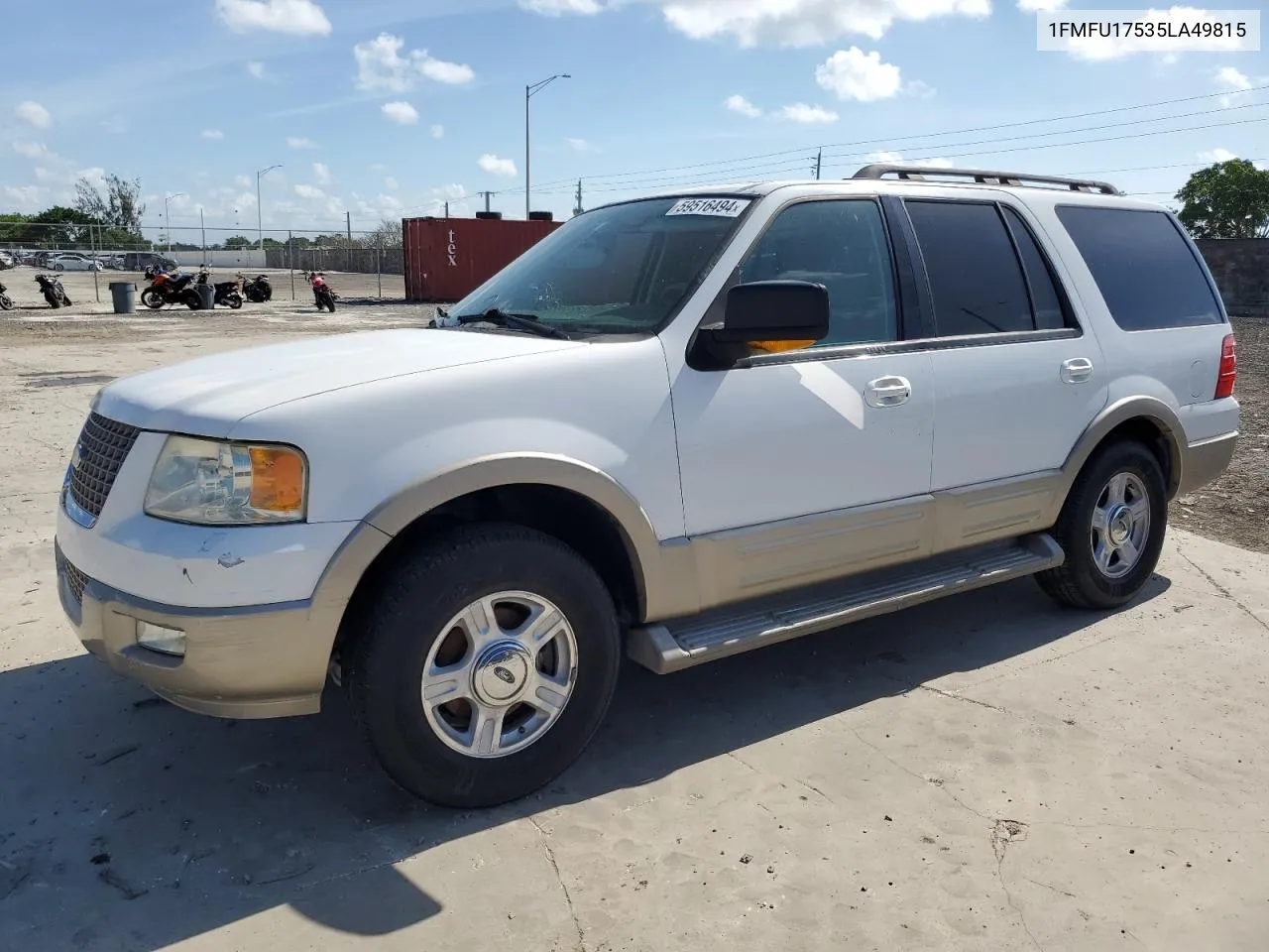 2005 Ford Expedition Eddie Bauer VIN: 1FMFU17535LA49815 Lot: 67407604