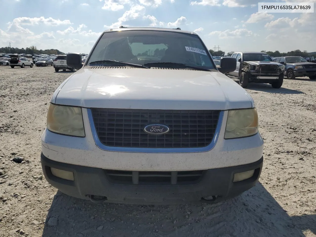 2005 Ford Expedition Xlt VIN: 1FMPU16535LA78639 Lot: 74511124