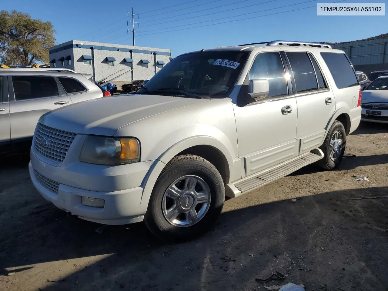 2006 Ford Expedition Limited VIN: 1FMPU205X6LA55102 Lot: 80582034