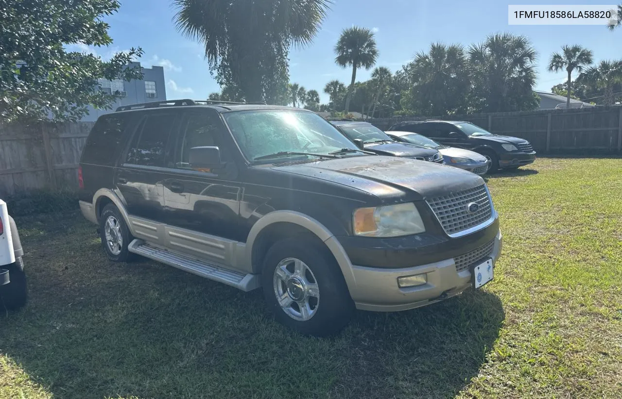 2006 Ford Expedition Eddie Bauer VIN: 1FMFU18586LA58820 Lot: 80737264