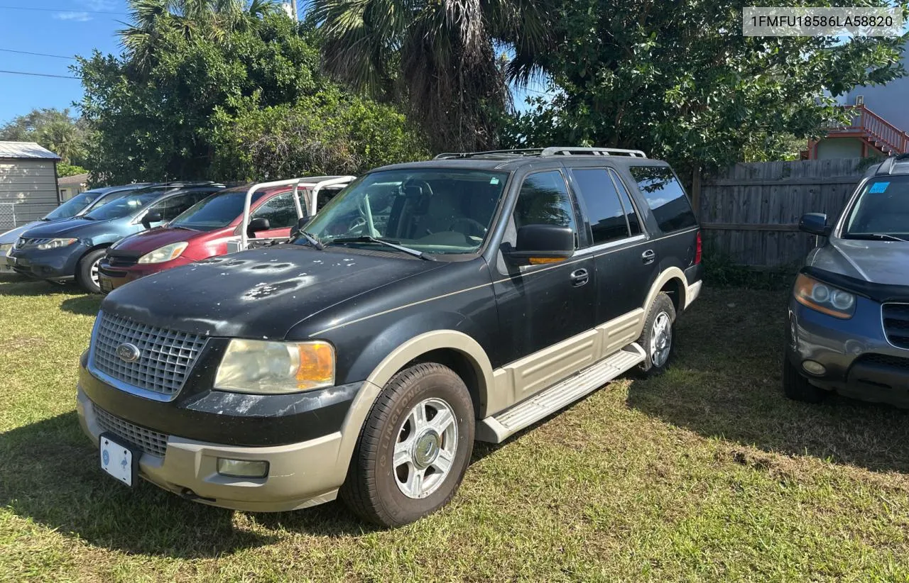 2006 Ford Expedition Eddie Bauer VIN: 1FMFU18586LA58820 Lot: 80737264