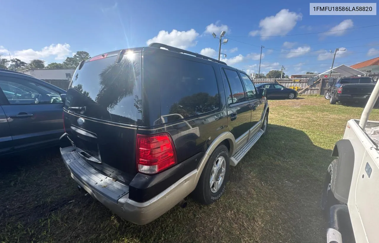 2006 Ford Expedition Eddie Bauer VIN: 1FMFU18586LA58820 Lot: 80737264