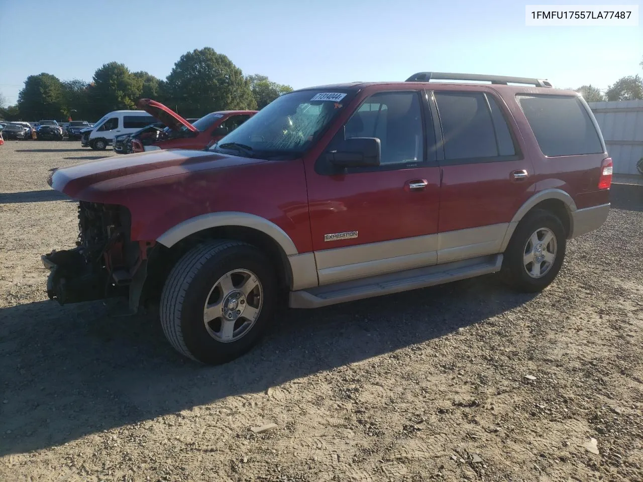 2007 Ford Expedition Eddie Bauer VIN: 1FMFU17557LA77487 Lot: 71314044