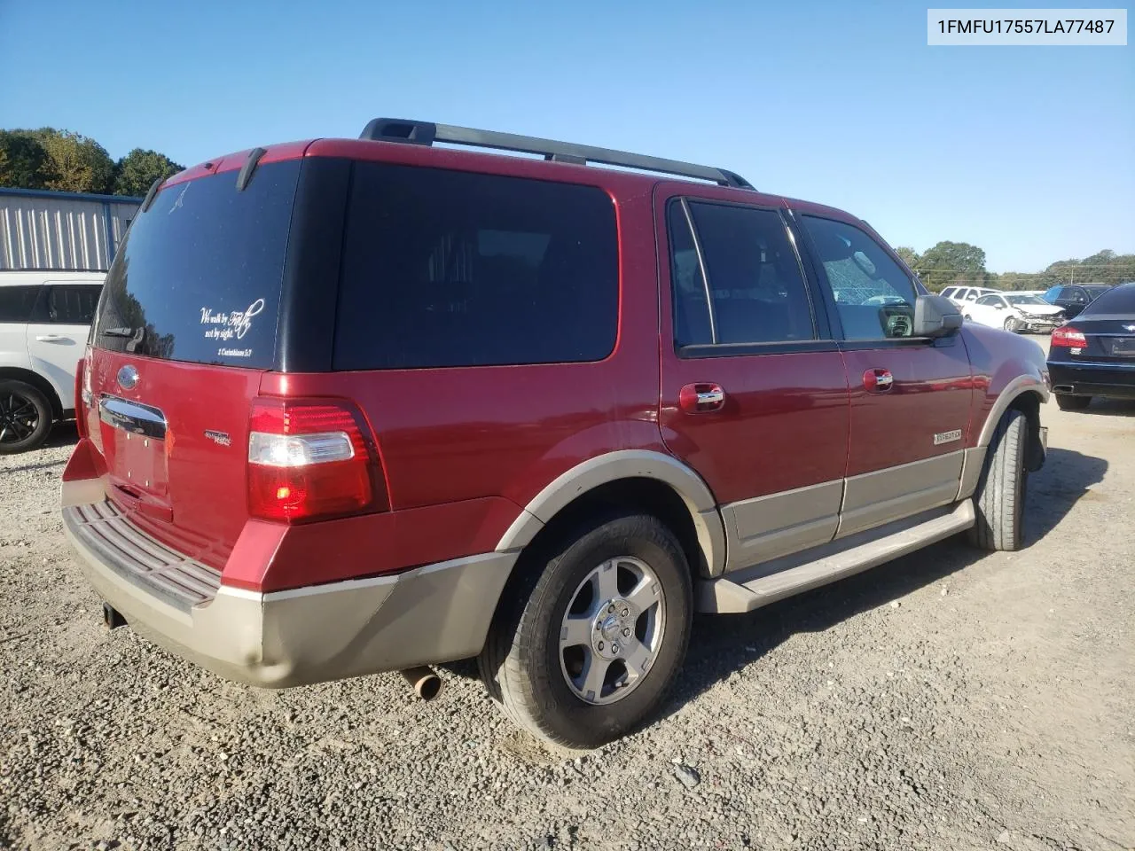 2007 Ford Expedition Eddie Bauer VIN: 1FMFU17557LA77487 Lot: 71314044